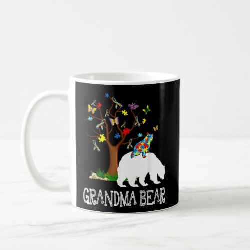 Autism Awareness Day Grandma Bear Support Autistic Coffee Mug