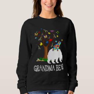 Autism Awareness Day Grandma Bear Support Autistic Sweatshirt