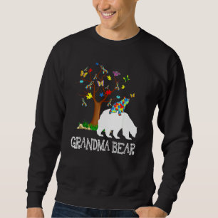 Autism Awareness Day Grandma Bear Support Autistic Sweatshirt