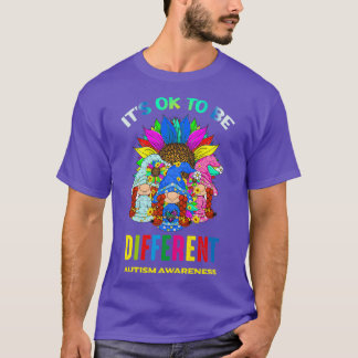 Autism Awareness Day Itx27s Ok To Be Different Cut T-Shirt