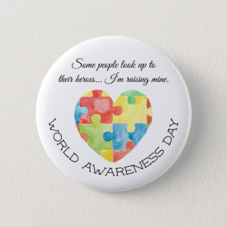 Autism Awareness Day Pinback Button
