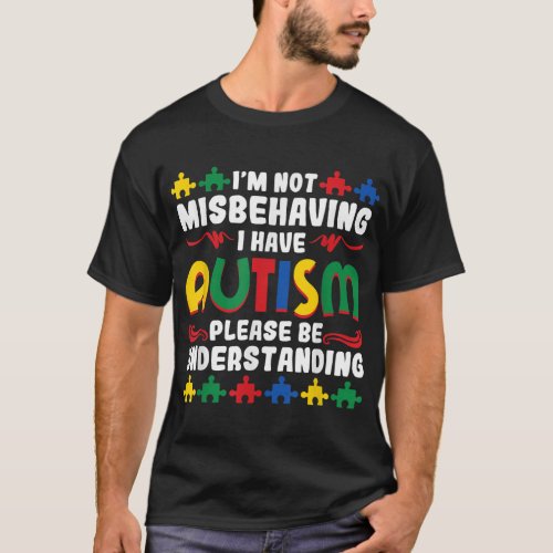 Autism Awareness Day Puzzle Pieces Autistic Spectr T_Shirt