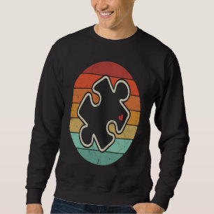 Autism Awareness Day Vintage 70s 80s Autism  1 Sweatshirt