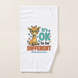 Autism Awareness Different Giraffe Vintage Shirt_1 Hand Towel