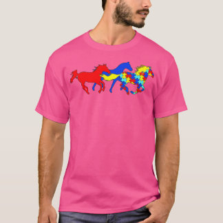 Autism Awareness Different Horses Horse Lover T-Shirt