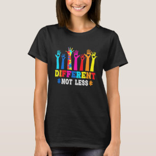 Autism Awareness Different Not Less Support Autism T-Shirt