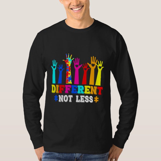 Autism Awareness Different Not Less T-Shirt (Front)