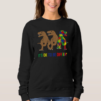 Autism Awareness Dinosaur  Dino  Boys Girls Kids Sweatshirt