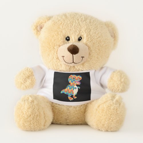 Autism Awareness Dinosaurs Teddy Bear