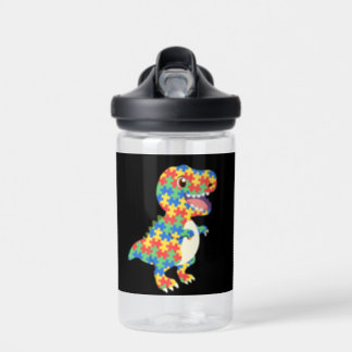 Autism Awareness Dinosaurs Water Bottle