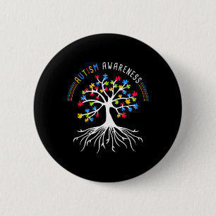 Autism Awareness Disabilities Month 3 Button