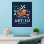 Autism Awareness Don't Let Go Sloth Home Decor Wall Decal<br><div class="desc">Stand out,  stay unique,  and send out positive vibes only with this "Don't Let Go of Your Uniqueness" Autism Awareness wall decal to fill out the bare walls or make your walls vibrant and different</div>