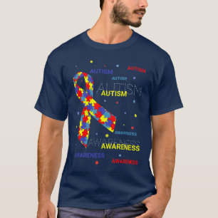 Autism Awareness dots  dark T-Shirt