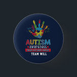 Autism Awareness Educate Advocate Custom Button<br><div class="desc">Colorful puzzle hand with a love heart in the middle for your Autism Awareness campaigns. This design has colors all over making it bold, vibrant, and fun. The saying on it delivers a powerful message "Autism Awareness Educate, Love, Support, Advocate". Add your team name by clicking the "Personalize" button above...</div>