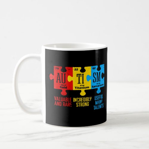 Autism Awareness Elements Periodic Table  Coffee Mug