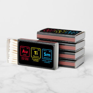 Autism Awareness Elements Periodic Table Matchboxes