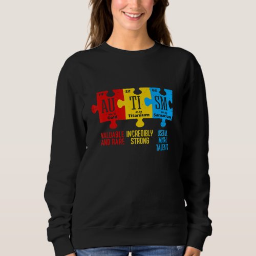 Autism Awareness Elements Periodic Table Sweatshirt
