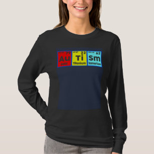 Autism Awareness Elements Periodic Table Women Men T-Shirt