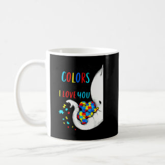 Autism Awareness Elephan I See Your True Colors Pu Coffee Mug