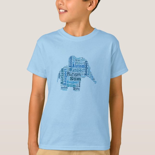 Autism Awareness Elephant T-Shirt Children's (Front)