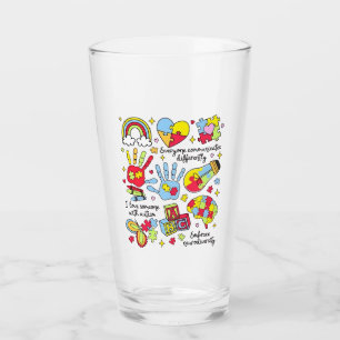 Autism Awareness Embrace Diversity Neuro Inclusive Glass