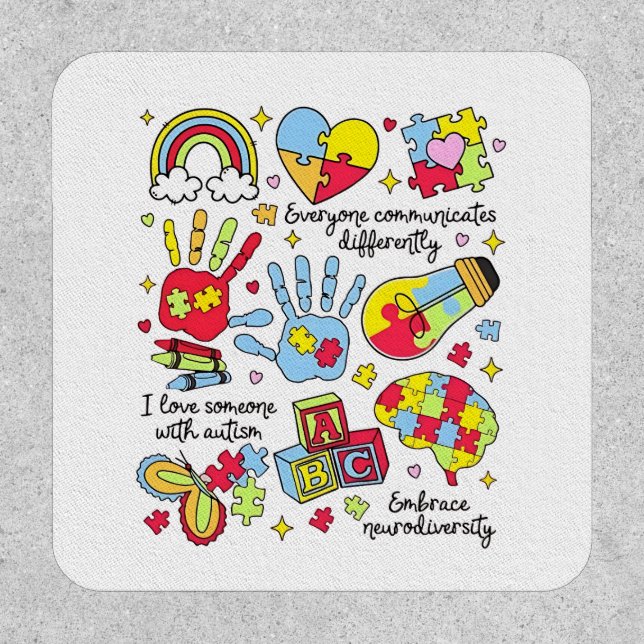 Autism Awareness Embrace Diversity Neuro Inclusive Patch (Front)