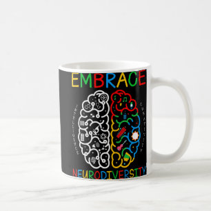 Autism Awareness  Embrace Neurodiversity ADHD Auti Coffee Mug