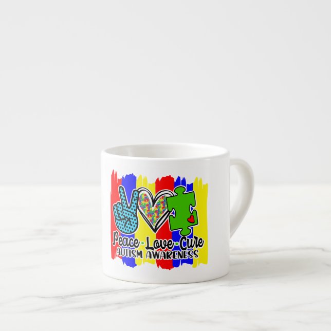 Autism Awareness-Espresso Mug (Front Right)