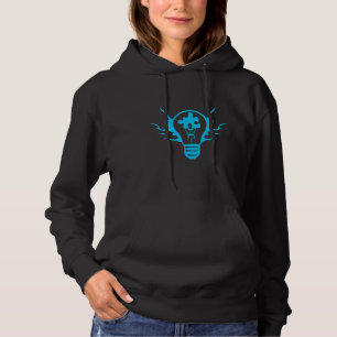 Autism Awareness Essential Illuminated Light Bulb Hoodie
