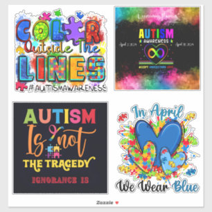 Autism Awareness Extra-Large Vinyl Sticker Sheets