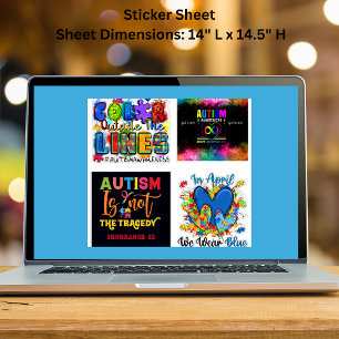 Autism Awareness Extra-Large Vinyl Sticker Sheets