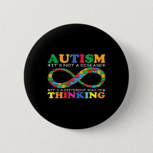 Autism Awareness Family It's Not A Disease Autism  Button