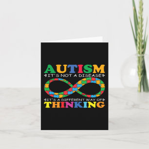 Autism Awareness Family It's Not A Disease Autism  Card