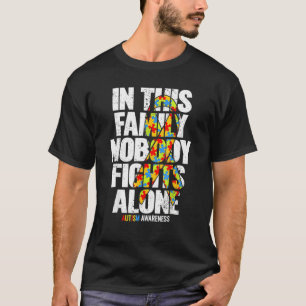 Autism Awareness Family Support Mom Autism Awarene T-Shirt