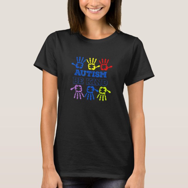 Autism Awareness  For Dad Mom Therapist With Love  T-Shirt (Front)