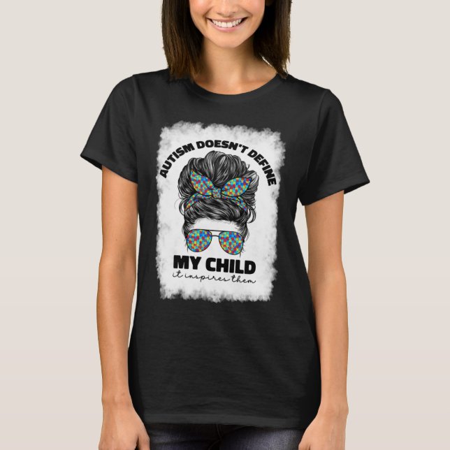 Autism Awareness For Mom Women Puzzle Autistic Aut T-Shirt (Front)