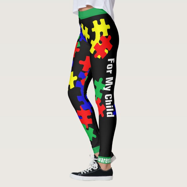 Autism Awareness For My Child   - Leggings (Left)