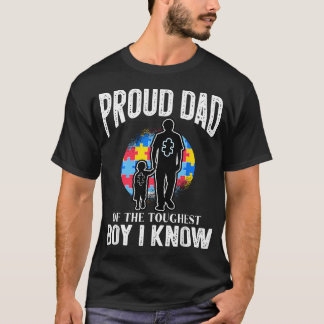 Autism Awareness For Proud Dad Support T-Shirt