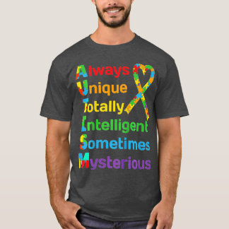 Autism Awareness for Proud Mom Dad Support Autisti T-Shirt