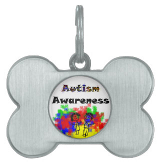Autism Awareness Friends Pet Name Tag