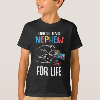 Autism Awareness Friends Uncle Autistic Nephew T-Shirt