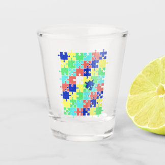 Autism Awareness fulfillment piece Shot Glass