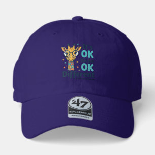 Autism Awareness Giraffe It’s OK to Be Different S 47 Brand Hat