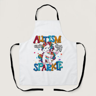 Autism Awareness Girl Unicorn  Apron