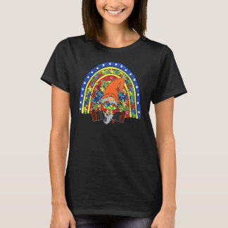Autism Awareness Gnomes Holding Heart Rainbow Puzz T-Shirt