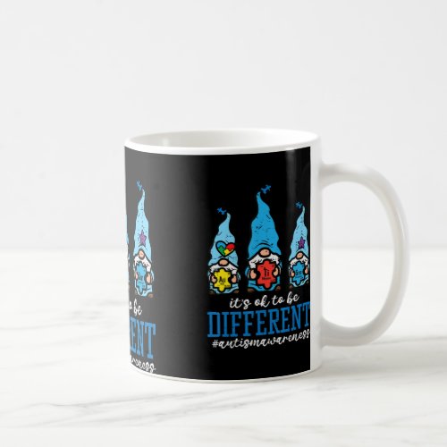 Autism Awareness Gnomes Ok To Be Different Men Wom Coffee Mug