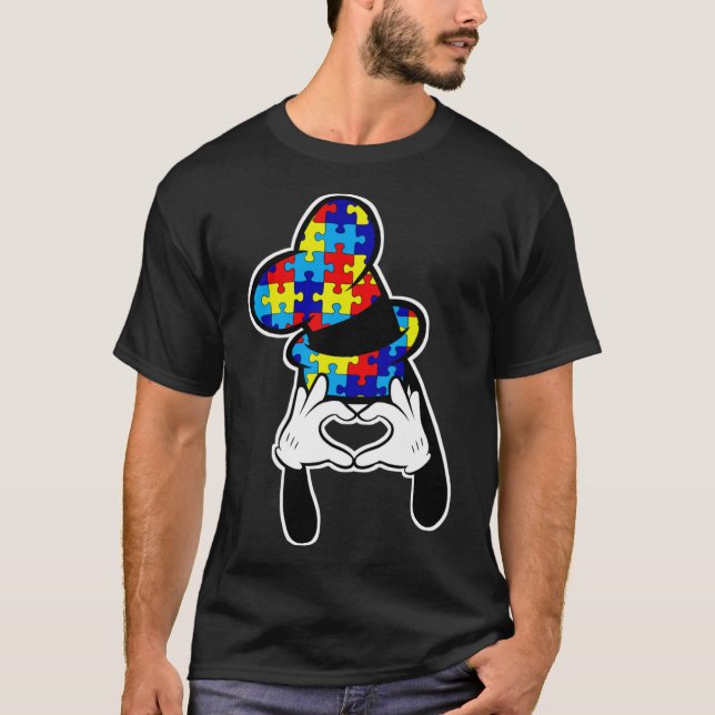 Autism Awareness Goofy Hat T-Shirt (Front)