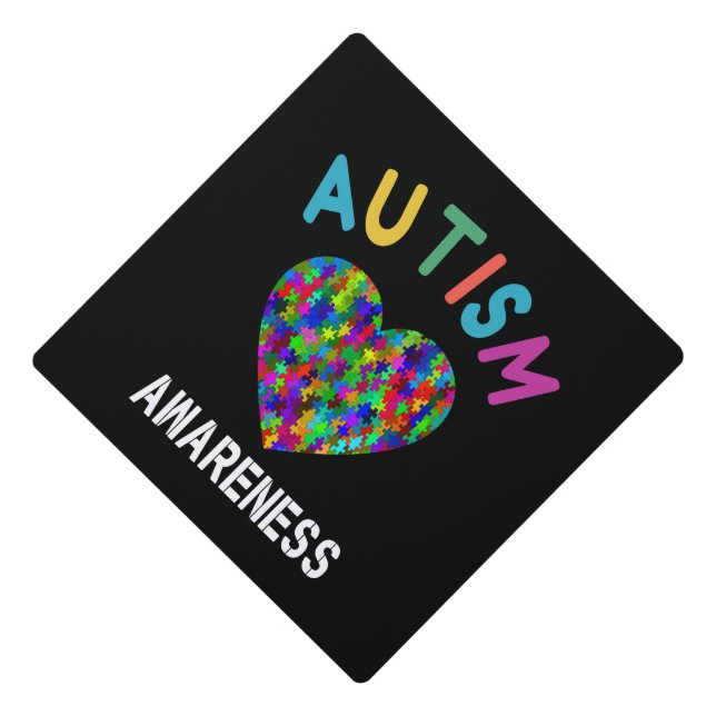 Autism Awareness Graduation Cap Topper (Front)