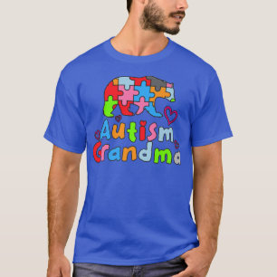Autism Awareness Grandma Bear Premium  T-Shirt