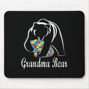 Autism Awareness Grandma Bear Support Autistic Adu Mouse Pad